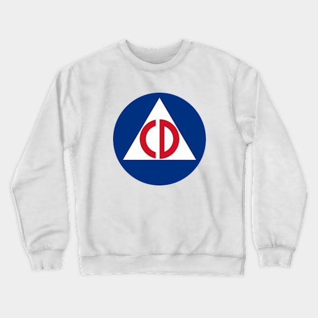 Office of Civilian Defense - World War 2 Crewneck Sweatshirt by Desert Owl Designs